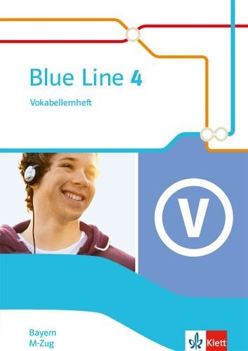 Buchcover und Innenansicht für das Buch: Blue Line 4 M-Zug. Ausgabe Bayern. Vokabellernheft Klasse 8