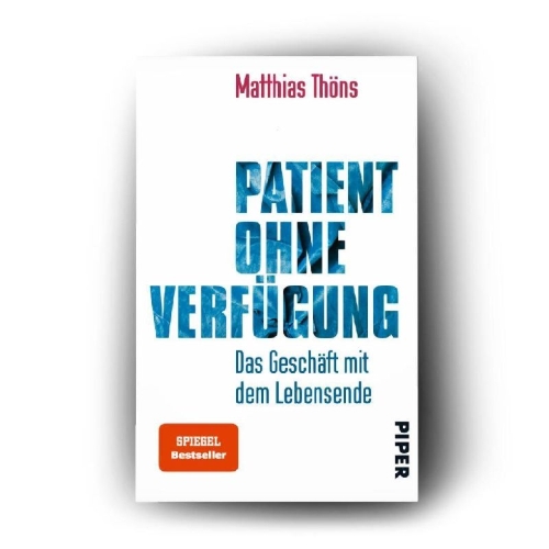 Buchcover und Innenansicht für das Buch: Patient ohne Verfügung