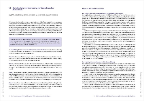 Buchcover und Innenansicht für das Buch: Wahrnehmendes Beobachten in Krippe und Kindertagespflege