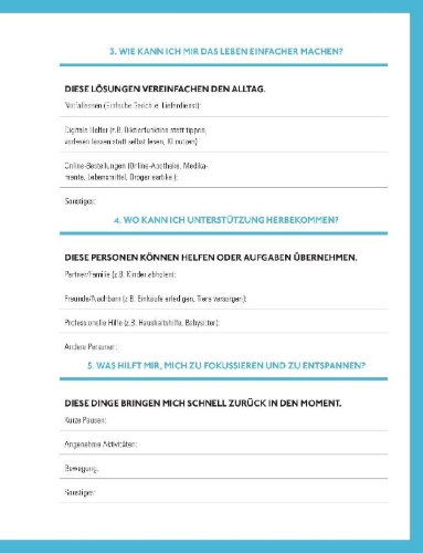 Buchcover und Innenansicht für das Buch: Freier Kopf statt Mental Load
