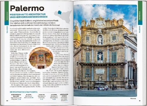 Buchcover und Innenansicht für das Buch: LONELY PLANET Reiseführer Sizilien