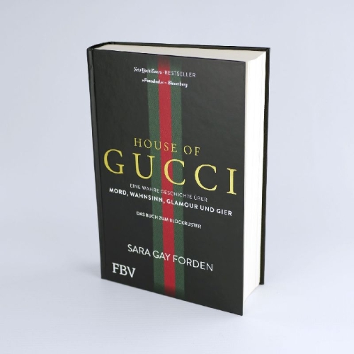 Buchcover und Innenansicht für das Buch: House of Gucci