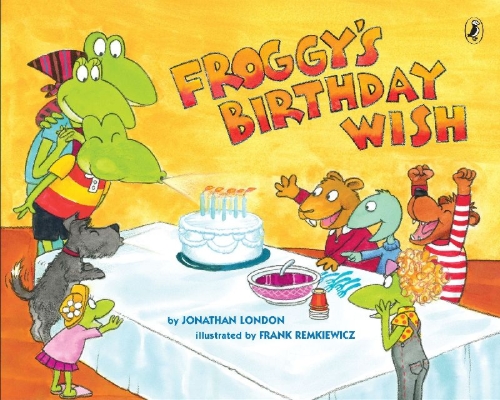 Buchcover und Innenansicht für das Buch: Froggy's Birthday Wish