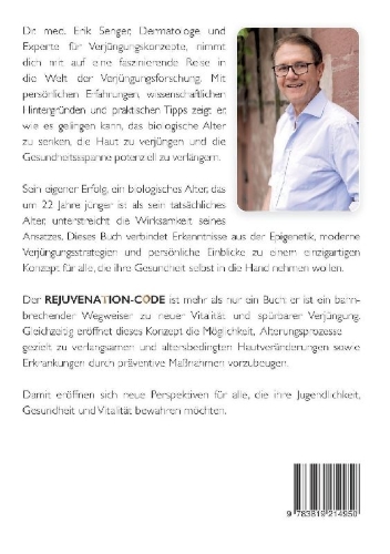 Buchcover und Innenansicht für das Buch: Rejuvenation-Code