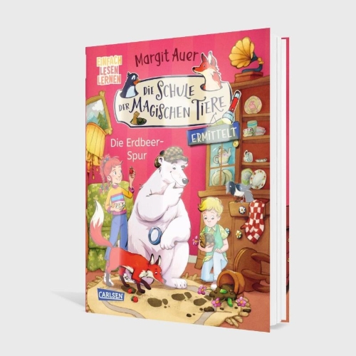 Buchcover und Innenansicht für das Buch: Die Schule der magischen Tiere ermittelt Neuausgabe 8: Die Erdbeer-Spur
