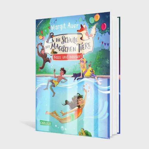 Buchcover und Innenansicht für das Buch: Die Schule der magischen Tiere Neuausgabe 6: Nass und nasser!