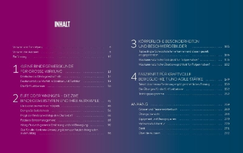 Buchcover und Innenansicht für das Buch: Der Faszien-Code