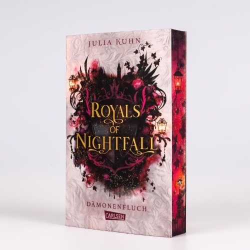 Buchcover und Innenansicht für das Buch: Royals of Nightfall. Dämonenfluch (Royal Shadows 1)