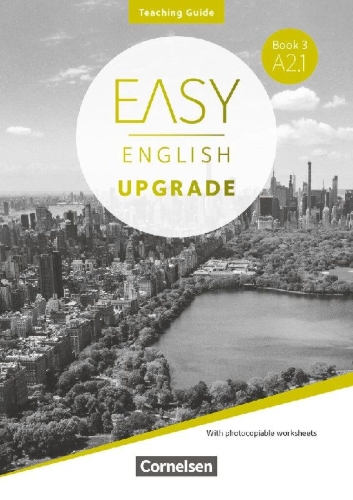 Buchcover und Innenansicht für das Buch: Easy English Upgrade - Englisch für Erwachsene - Book 3: A2.1. Teaching Guide - Mit Kopiervorlagen