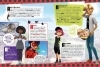 Buchcover und Innenansicht für das Buch: Das große Miraculous-Lexikon - Alles über Ladybug und ihre Welt von A bis Z