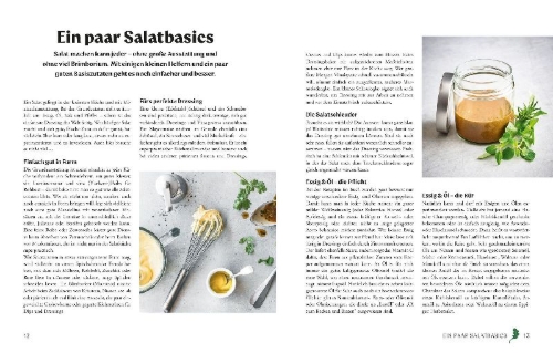 Buchcover und Innenansicht für das Buch: Salate