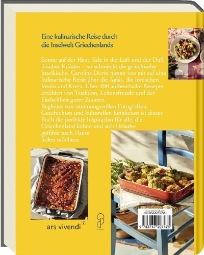 Buchcover und Innenansicht für das Buch: Griechische Inselküche