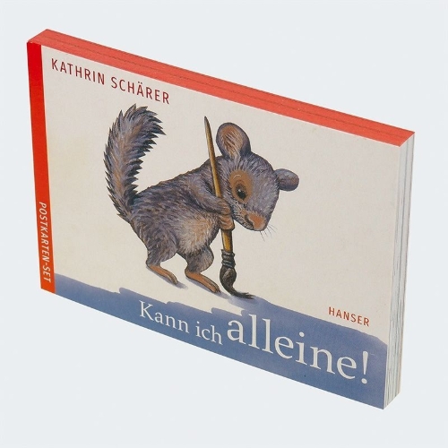 Buchcover und Innenansicht für das Buch: Kann ich alleine! Postkarten-Set
