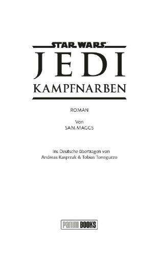 Buchcover und Innenansicht für das Buch: Star Wars: Jedi - Battle Scars