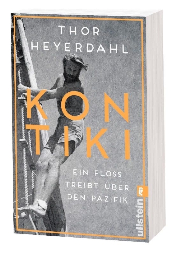 Buchcover und Innenansicht für das Buch: Kon-Tiki-ekspedisjonen
