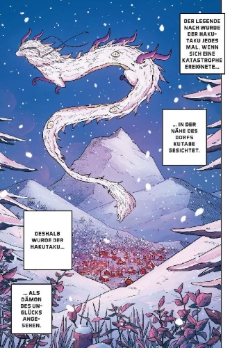 Buchcover und Innenansicht für das Buch: La Leyenda de Hakutaku