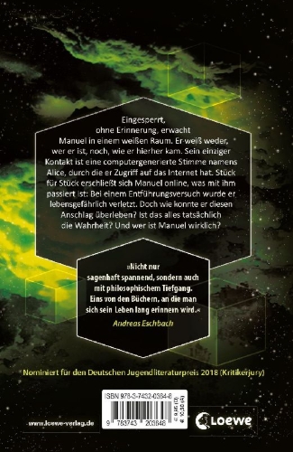 Buchcover und Innenansicht für das Buch: Boy in a White Room