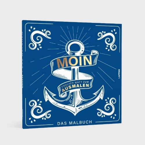 Buchcover und Innenansicht für das Buch: MOIN!: Malbuch