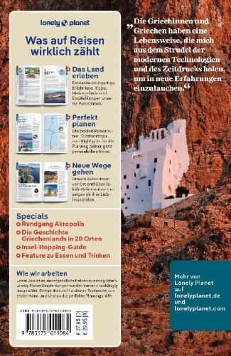 Buchcover und Innenansicht für das Buch: LONELY PLANET Reiseführer Griechenland