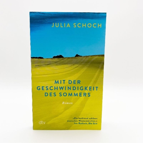 Buchcover und Innenansicht für das Buch: Mit der Geschwindigkeit des Sommers
