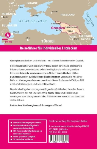 Buchcover und Innenansicht für das Buch: Reise Know-How Reiseführer Georgien