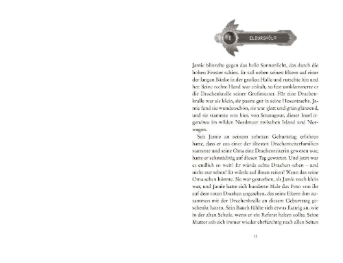 Buchcover und Innenansicht für das Buch: Smaragour - Die Dracheninsel