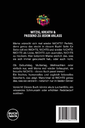 Buchcover und Innenansicht für das Buch: Nichts für Mama