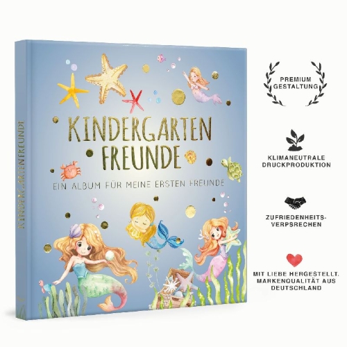 Buchcover und Innenansicht für das Buch: Kindergartenfreunde - MEERJUNGFRAU