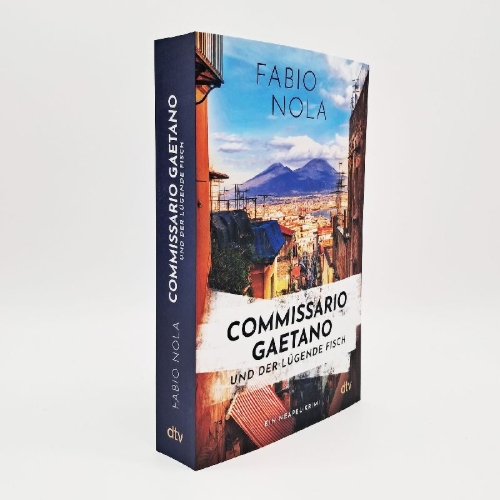 Buchcover und Innenansicht für das Buch: Commissario Gaetano und der lügende Fisch