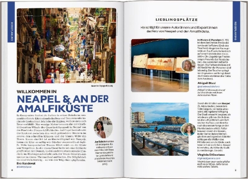 Buchcover und Innenansicht für das Buch: LONELY PLANET Reiseführer Neapel & Amalfiküste