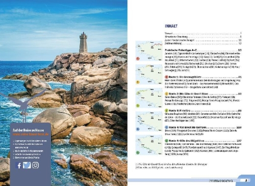 Buchcover und Innenansicht für das Buch: Reise Know-How Wohnmobil-Tourguide Bretagne