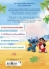 Buchcover und Innenansicht für das Buch: Disney Lilo & Stitch: Auf die Plätze, fertig, Stitch! - Erstlesebuch zum Lesenlernen