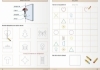 Buchcover und Innenansicht für das Buch: Mein Geometrieheft 1/2 und 3/4 im Set