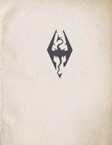 Buchcover und Innenansicht für das Buch: The Elder Scrolls V: Skyrim - The Skyrim Library, Vol. I: The Histories