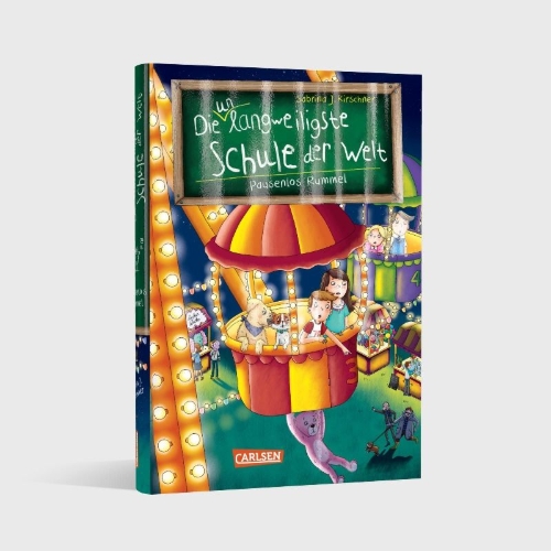 Buchcover und Innenansicht für das Buch: Die unlangweiligste Schule der Welt 11: Pausenlos Rummel