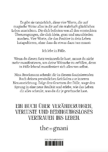 Buchcover und Innenansicht für das Buch: Vier Worte, die dein Leben für immer verändern