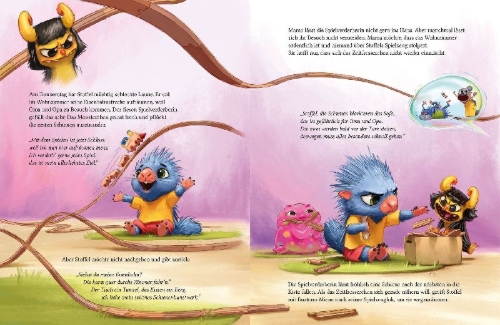 Buchcover und Innenansicht für das Buch: Das fühle ich, was fühlst du? Eine Bilderbuchgeschichte mit Reimen