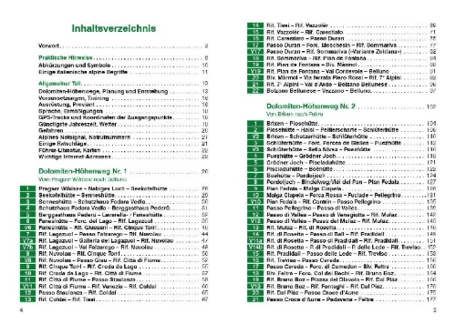 Buchcover und Innenansicht für das Buch: Dolomiten Höhenwege 1-3