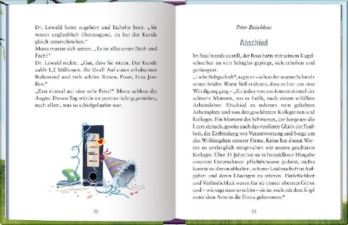 Buchcover und Innenansicht für das Buch: Bin in Rente, ich muss gar nichts!