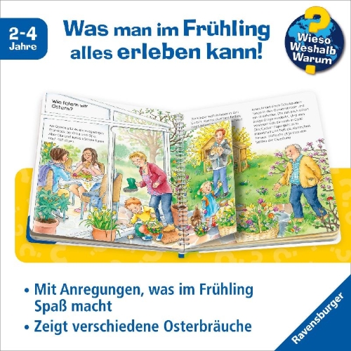 Buchcover und Innenansicht für das Buch: Wieso? Weshalb? Warum? junior, Band 59: Was machen wir im Frühling?