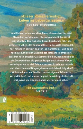 Buchcover und Innenansicht für das Buch: 25 letzte Sommer