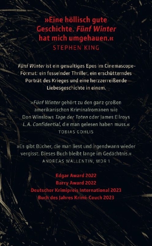 Buchcover und Innenansicht für das Buch: Five Decembers