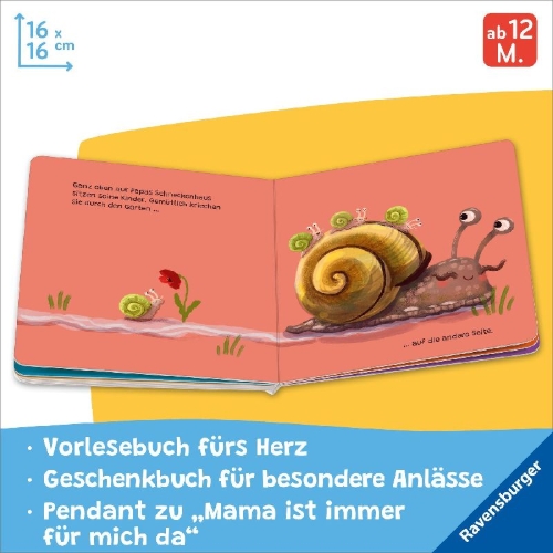 Buchcover und Innenansicht für das Buch: Papa ist immer für mich da
