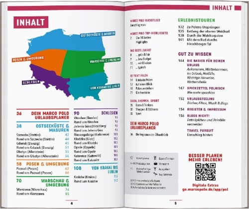 Buchcover und Innenansicht für das Buch: MARCO POLO Reiseführer Polen