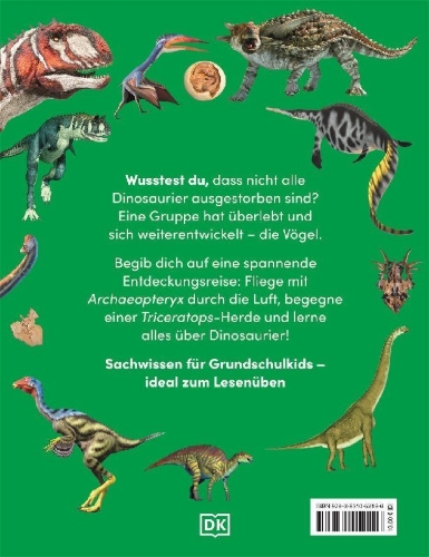 Buchcover und Innenansicht für das Buch: memo Wissen Kids. Dinosaurier