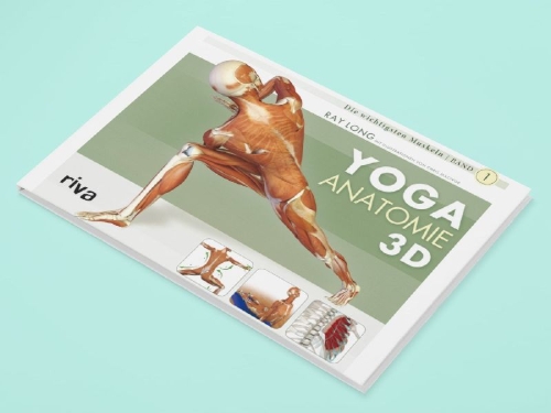 Buchcover und Innenansicht für das Buch: Yoga-Anatomie 3D
