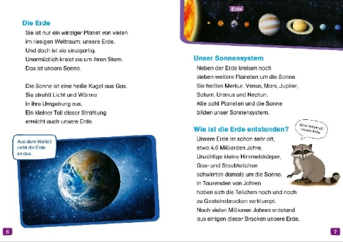 Buchcover und Innenansicht für das Buch: WAS IST WAS Erstes Lesen. Unsere Erde
