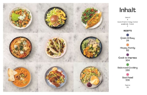 Buchcover und Innenansicht für das Buch: HelloFresh vegetarisch und vegan