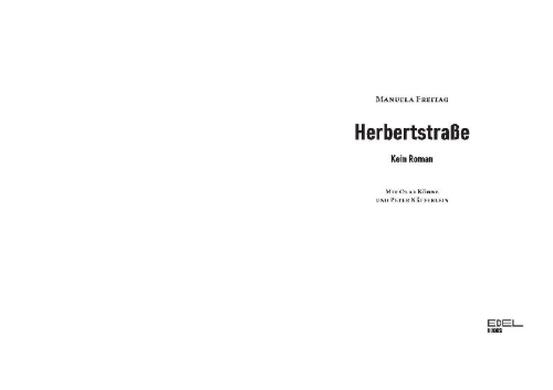 Buchcover und Innenansicht für das Buch: Herbertstraße