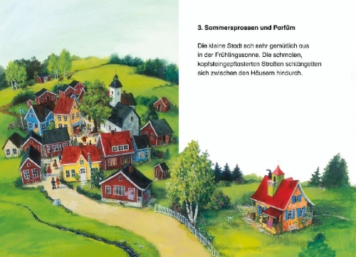 Buchcover und Innenansicht für das Buch: Pippi geht einkaufen